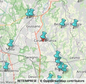 Mappa Piazza Risorgimento, 20841 Carate Brianza MB, Italia (6.03333)