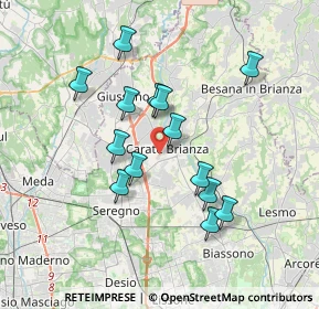 Mappa Piazza Risorgimento, 20841 Carate Brianza MB, Italia (3.20571)