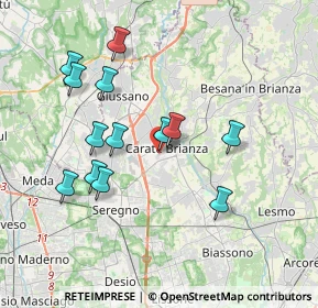 Mappa Piazza Risorgimento, 20841 Carate Brianza MB, Italia (3.57538)