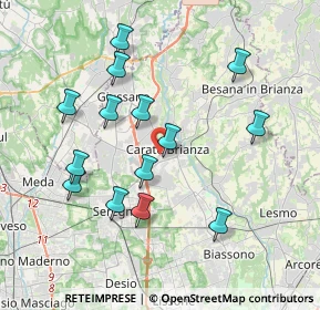 Mappa Piazza Risorgimento, 20841 Carate Brianza MB, Italia (3.73643)