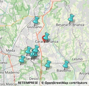 Mappa Piazza Risorgimento, 20841 Carate Brianza MB, Italia (3.85636)