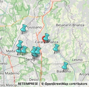 Mappa Piazza Risorgimento, 20841 Carate Brianza MB, Italia (3.56545)