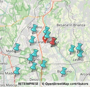 Mappa Piazza Risorgimento, 20841 Carate Brianza MB, Italia (3.98313)