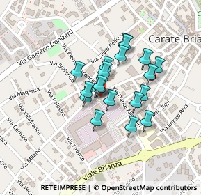 Mappa Piazza Risorgimento, 20841 Carate Brianza MB, Italia (0.151)