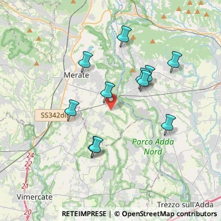 Mappa Strada dei Cavrioli, 23877 Paderno d'Adda LC, Italia (3.57273)