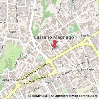 Mappa Via Alvaros Colombo, 24, 21012 Cassano Magnago, Varese (Lombardia)