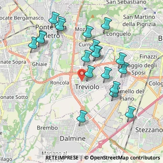Mappa Via Andrea Fantoni, 24048 Treviolo BG, Italia (2.1025)