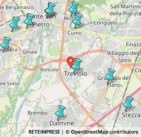 Mappa Via Andrea Fantoni, 24048 Treviolo BG, Italia (2.82909)