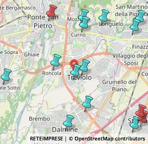 Mappa Via Andrea Fantoni, 24048 Treviolo BG, Italia (2.87938)
