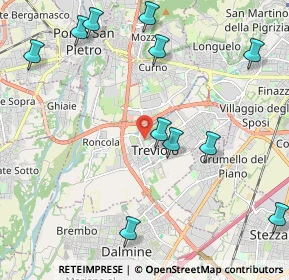 Mappa Via Andrea Fantoni, 24048 Treviolo BG, Italia (2.54455)