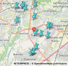 Mappa Via Andrea Fantoni, 24048 Treviolo BG, Italia (2.1675)