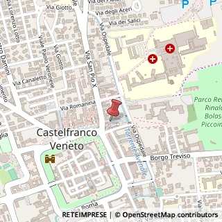 Mappa Via Giorgio Saviane, 7, 31033 Castelfranco Veneto, Treviso (Veneto)
