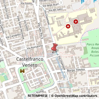Mappa Via Giorgio Saviane, 13, 31033 Castelfranco Veneto, Treviso (Veneto)