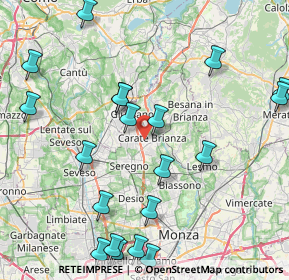 Mappa Via San Fermo, 20841 Carate Brianza MB, Italia (10.0265)