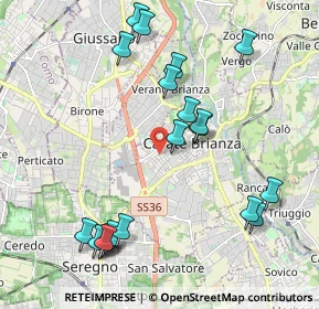 Mappa Via San Fermo, 20841 Carate Brianza MB, Italia (2.269)