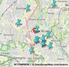 Mappa Via San Fermo, 20841 Carate Brianza MB, Italia (1.80833)