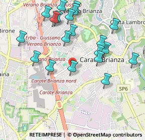 Mappa Via San Fermo, 20841 Carate Brianza MB, Italia (1.0705)