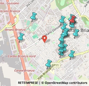 Mappa Via San Fermo, 20841 Carate Brianza MB, Italia (0.5325)