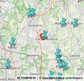 Mappa Via San Fermo, 20841 Carate Brianza MB, Italia (6.32063)