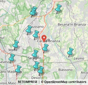 Mappa Via San Fermo, 20841 Carate Brianza MB, Italia (4.77077)