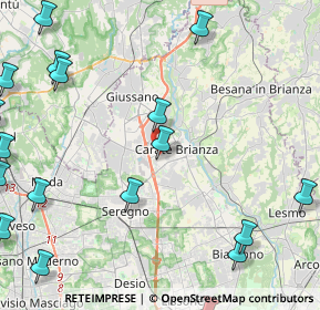 Mappa Via San Fermo, 20841 Carate Brianza MB, Italia (6.702)