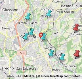 Mappa Via Aldo Moro, 20841 Carate Brianza MB, Italia (2.34818)