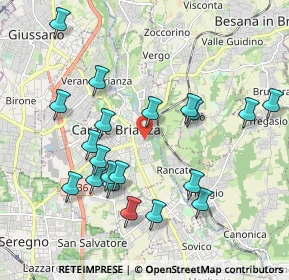 Mappa Via Aldo Moro, 20841 Carate Brianza MB, Italia (2.014)