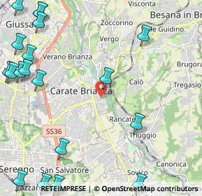 Mappa Via Aldo Moro, 20841 Carate Brianza MB, Italia (3.367)