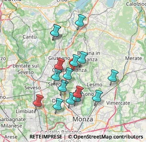 Mappa Via Aldo Moro, 20841 Carate Brianza MB, Italia (6.49875)