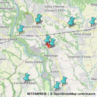 Mappa Via Antonio Locatelli, 24030 Medolago BG, Italia (2.61091)