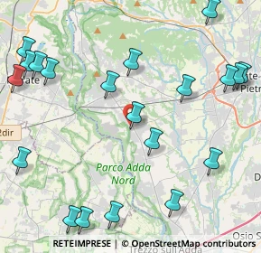 Mappa Via Antonio Locatelli, 24030 Medolago BG, Italia (5.5005)
