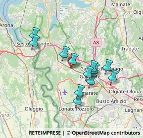 Mappa Via Marconi, 21011 Casorate Sempione VA, Italia (6.11083)