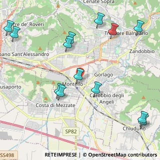 Mappa Via G. Puccini, 24060 Montello BG, Italia (2.66154)