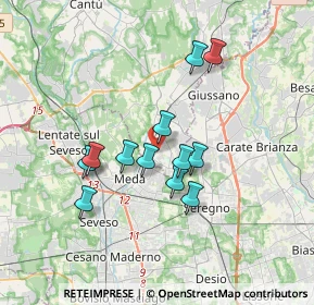 Mappa Viale Repubblica, 22063 Cabiate CO, Italia (2.9)