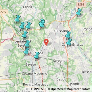 Mappa Viale Repubblica, 22063 Cabiate CO, Italia (4.6075)