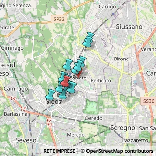 Mappa Viale Repubblica, 22063 Cabiate CO, Italia (1.12143)