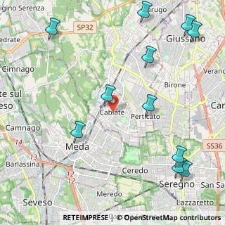 Mappa Viale Repubblica, 22063 Cabiate CO, Italia (2.82545)