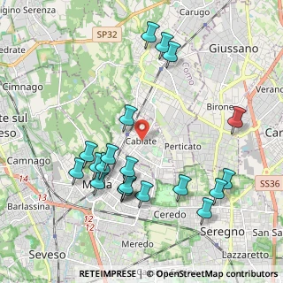 Mappa Viale Repubblica, 22063 Cabiate CO, Italia (2.1435)