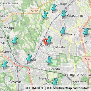 Mappa Viale Repubblica, 22063 Cabiate CO, Italia (2.71909)