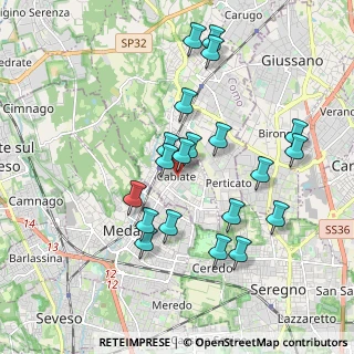 Mappa Viale Repubblica, 22063 Cabiate CO, Italia (1.8085)