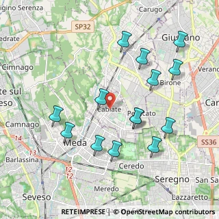 Mappa Viale Repubblica, 22063 Cabiate CO, Italia (2.025)