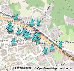 Mappa Via Como, 21011 Casorate Sempione VA, Italia (0.243)