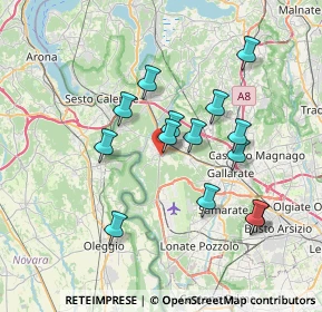 Mappa Via Giuseppe Giusti, 21019 Somma Lombardo VA, Italia (6.50857)