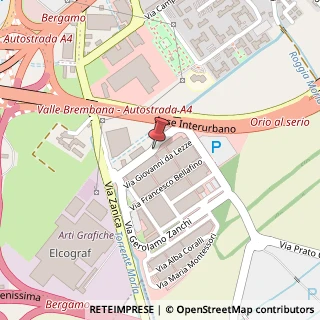 Mappa Via Gerolamo Zanchi, 10, 24126 Bergamo, Bergamo (Lombardia)