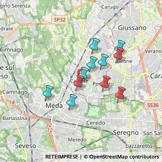 Mappa Via Don Mario Mauri, 22060 Cabiate CO, Italia (1.43364)