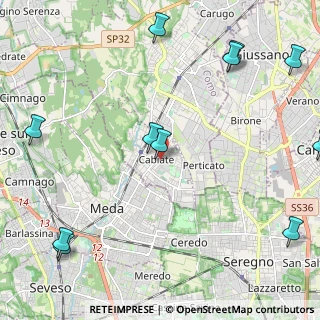 Mappa Via Don Mario Mauri, 22060 Cabiate CO, Italia (3.00545)