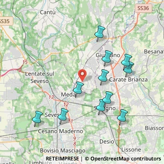 Mappa Via Don Mario Mauri, 22060 Cabiate CO, Italia (4.13)