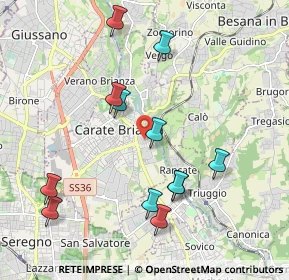 Mappa Via Giosuè Carducci, 20841 Carate Brianza MB, Italia (2.0475)