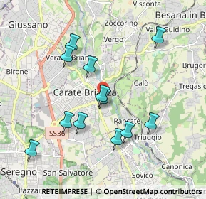 Mappa Via Giosuè Carducci, 20841 Carate Brianza MB, Italia (1.8075)