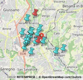 Mappa Via Giosuè Carducci, 20841 Carate Brianza MB, Italia (1.43)